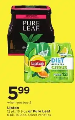Cub Foods Lipton or Pure Leaf offer