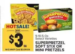 Food Lion Superpretzel soft stix or mini pretzels offer