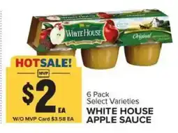 Food Lion White House Apple Sauce offer