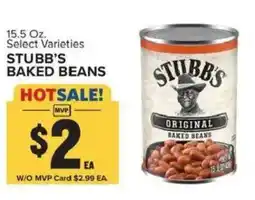 Food Lion Stubbs baked beans offer