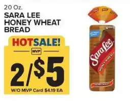 Food Lion Sara Lee honey wheat bread offer