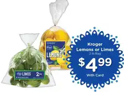 Smith's Kroger Lemons or Limes offer
