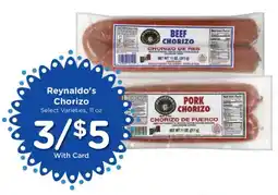Smith's Reynaldo's Chorizo offer