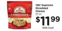 Smith's V&V supremo shredded cheese offer