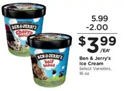 Kroger Ben & Jerry's Ice Cream offer