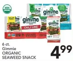 Pete's Fresh Market Gimmie organic seaweed snack offer