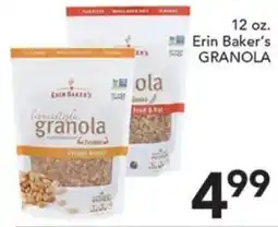 Pete's Fresh Market Erin Baker's granola offer