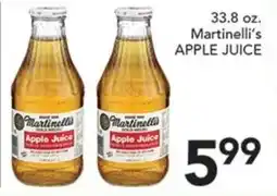 Pete's Fresh Market Martinelli's apple juice offer