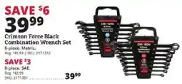 Rural King Crimson Force Black Combination Wrench Set offer