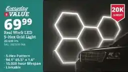 Rural King Real Work LED 5-Hex Grid Light offer