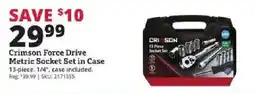 Rural King Crimson Force Drive Metric Socket Set offer