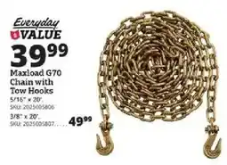 Rural King Maxload G70 Chain with Tow Hooks offer