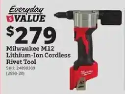 Rural King Milwaukee M12 Lithium-Ion Cordless Rivet Tool offer