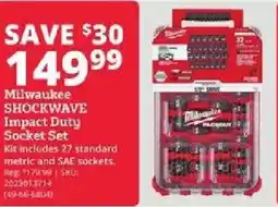 Rural King Milwaukee shockwave impact duty socket set offer