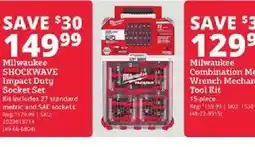 Rural King Milwaukee shockwave impact duty socket set offer
