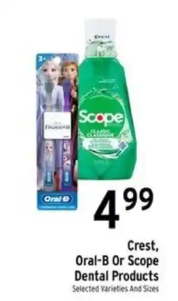 Brookshire's Crest Oral-B Or Scope Dental Products offer