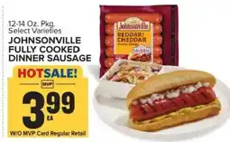 Food Lion Johnsonville fully cooked dinner sausage offer