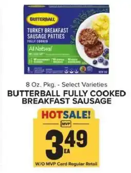 Food Lion Butterball fully cooked breakfast sausage offer