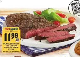 Food Lion Boneless beef sirloin or sirloin strip steak offer