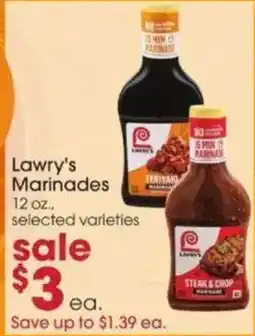 Giant Eagle Lawry's Marinades offer
