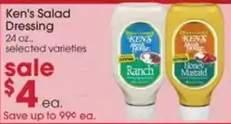 Giant Eagle Ken's salad dressing offer
