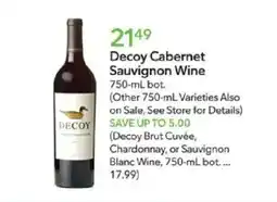 Publix Decoy Cabernet Sauvignon Wine offer