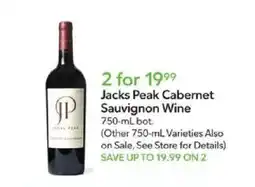 Publix Jacks Peak Cabernet Sauvignon Wine offer