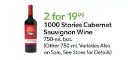 Publix 1000 Stories Cabernet Sauvignon Wine offer