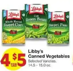 United Supermarkets Libby's Canned Vegetables offer