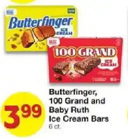 United Supermarkets Butterfinger, 100 Grand and Baby Ruth Ice Cream Bars offer