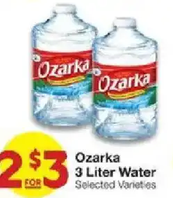 United Supermarkets Ozarka 3 Liter Water offer