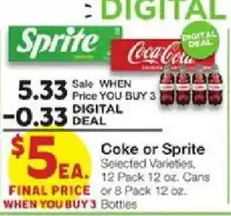 United Supermarkets Coke or Sprite offer