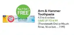 Publix Arm & Hammer Toothpaste offer