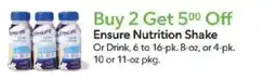 Publix Ensure Nutrition Shake offer