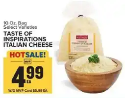 Food Lion Taste of Inspirations Italian Cheese offer