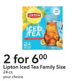 Publix Lipton Iced Tea Family Size offer