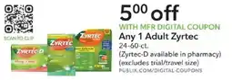 Publix Any 1 Adult Zyrtec offer