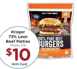 Dillons Kroger 73% Lean Beef Patties offer