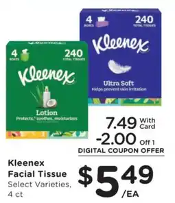 Fry's Kleenex facial tissue offer