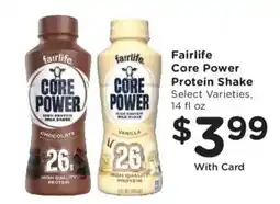 Dillons Fairlife core power protein shake offer
