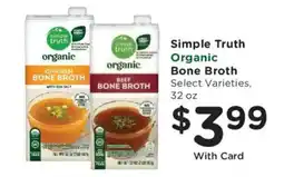 Dillons Simple Truth Organic Bone Broth offer