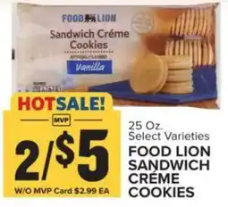 Food Lion Food Lion sandwich crème cookies offer