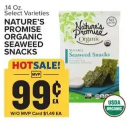 Food Lion Nature's Promise Organic Seaweed Snacks offer