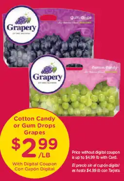 Smith's Grapery Cotton Candy or Gum Drops Grapes offer