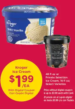 Smith's Kroger Ice Cream offer