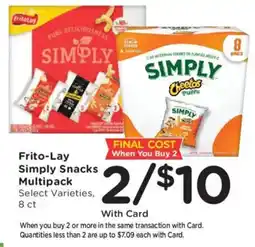 Fry's Frito-Lay Simply Snacks Multipack offer