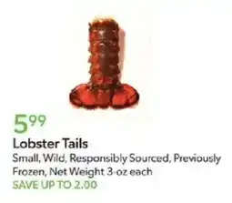 Publix Lobster Tails offer