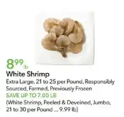 Publix White Shrimp offer