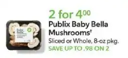 Publix Publix baby bella mushrooms offer