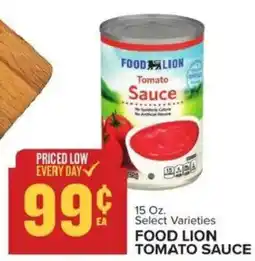 Food Lion Food Lion Tomato Sauce offer